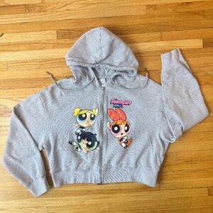 💗 Y2K Powerpuff Girls Grey Zip Hoodie – Cartoon Network